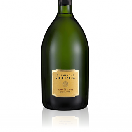 Magnum Champagne Jeeper Grande Réserve Blanc de Blancs - étiquette